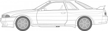 Fujimi 1/24 Inch-up Series No.314 Taisan STP GT-R (Skyline GT-R [BNR32 Gr.A Specification]) 1993, FUJ47768, by FUJIMI