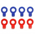 Tamiya Mini 4WD Grade Up Part Rubber Body Catches (Blue/Red) [Mini 4WD Limited], TAM53936, by TAMIYA