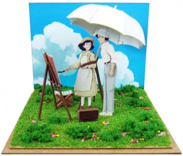 Sankei Miniatuart Kit Studio Ghibli mini Kaze no Fukinukeru Oka de , SNK49025, by SANKEI