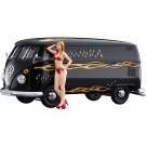 Hasegawa 1/24 Volkswagen Type 2 Delivery Van Fire Pattern w/Blonde Girl Figure, HSGSP464, by HASEGAWA