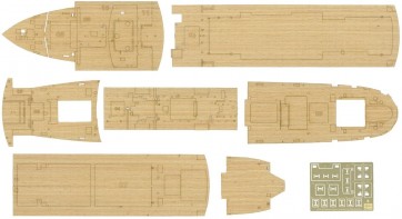 Hasegawa  1/350 Hikawamaru wooden deck, HASQG51, by HASEGAWA