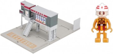 TAKARA TOMY Tomica Town Fire Station (with firefighter), TAK33984, by TAKARA TOMY