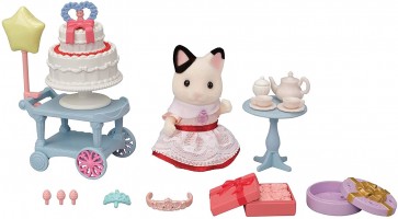 Epoch Sylvanian Families Sweet Party Set -Charcoal Cat Girl-  , EPC46656, by Epoch