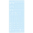 HI Q PARTS 1/12 TATTOO DECAL 01 HEART CLEAR WHITE (1PCS)  , HIQ74483, by HI Q PARTS