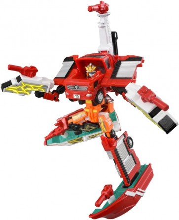 TAKARA TOMY Tomica Job Laborer TJBDX Unite Fire Braver Fire Engine & Fire Boat Combined Set, TAK22001, by TAKARA TOMY