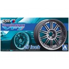 Aoshima 1/24 The Tuned Parts SSR Professor VF1 20 Inch  (4 wheels & tires) , AOS52778, by AOSHIMA