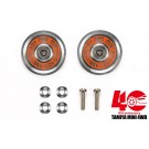 Tamiya MINI 4WD 40TH ANNIVERSARY HG 19MM ALL ALUMINUM BEARING ROLLER SET, TAM56432, by TAMIYA