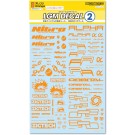HI Q PARTS LGM Decals 2 Orange (1pc.), HIQ77903, by HI Q PARTS