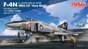 Fine Molds 1/72 USMC F-4N Fighter VMFA-531 Grey Ghosts, FIN60047, by Fine Molds
