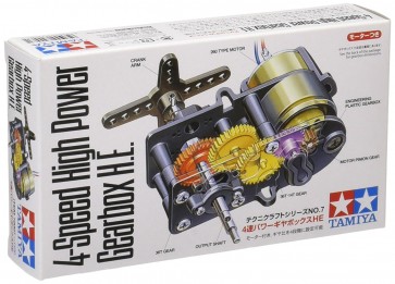 Tamiya Tamiya Technikraft series 4 speed power gearbox HE 72007 , TAM20071, by TAMIYA