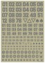 HI Q PARTS DZ Number Decal Gray 1seat  , HIQ74834, by HI Q PARTS