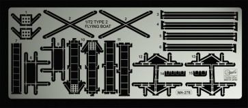 Hasegawa  Etching parts　for 1/72 Kawanishi H8K2 Type 2 by Hasegawa , HASQG67, by HASEGAWA