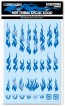 HI Q PARTS Fire Tribal Decal Solid Metallic Blue (1pcs), HIQ77491, by HI Q PARTS