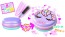 TAKARA TOMY Puni Deco Squishy Cute Colorful Unicorn Pancake  , TAK61400, by TAKARA TOMY