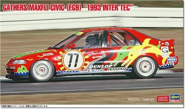 Hasegawa 1/24 Gathers Maxfly Civic (EG9) 1993 Inter TEC, HAS06472, by HASEGAWA