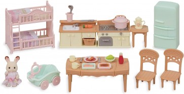 Epoch Sylvanian Families Big House with Red Roof Furniture Set -Kotokoto Cooking, EPC53104, by Epoch