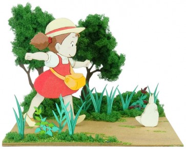 Sankei MINIATUART KIT STUDIO GHIBLI MINI WALKING MEI & SMALL TOTORO , SNK49544, by SANKEI