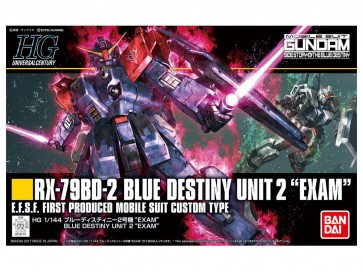 Bandai 1/144 HGUC Blue Destiny 2nd "EXAM" , BAN97744, by BANDAI