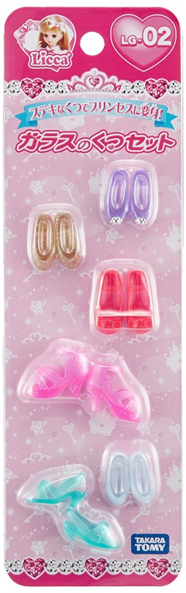 TAKARATOMY Licca-chan LG-02 glass shoes set, TAK86893, by TAKARATOMY