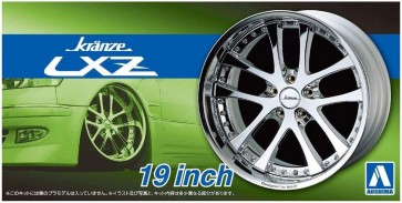 Aoshima 1/24 Kranze LXZ 19inch  (4 wheels & tires), AOS55298, by AOSHIMA