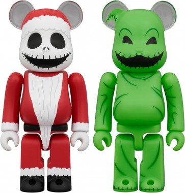 Medicom Toy BE@RBRICK Santa Jack & Oogie Boogie 2pcs Set, MED18418, by MEDICOM TOY