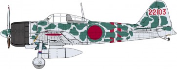 Fine Molds 1/48 IJN Navy Type 0 carrier fighter Model 21 (Nakajima) Air Battle of Solomon, FIN91064, by Fine Molds
