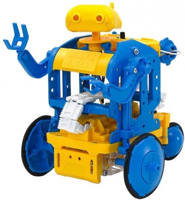 Tamiya Educational Construction Series CHAIN-PROGRAM ROBOT BLUE & YELLOW  , TAM99315, by TAMIYA