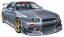C-WEST R34 GT-R, AOS41017, by AOSHIMA