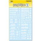 HI Q PARTS LGM Decals 1 White (1pc.), HIQ77729, by HI Q PARTS