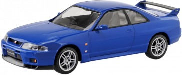 Aoshima 1/32 Raku-Pla Snap Kit No.21-BE Nissan R33 Skyline GT-R (Blue), AOS00360, by AOSHIMA