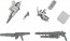 PLUM 1/48 EXTENSION SET B For 5inM PLD [MC120mmCANON & DRu20ATM & DSG11SMG & M62GRENADE LAUNCHER], PLM86047, by PLUM
