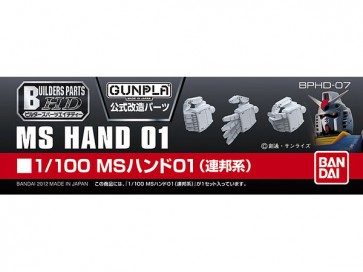 BANDAI  1/100 Builders Parts: Hand 01 (EFSF), BAN0176502, by BANDAI