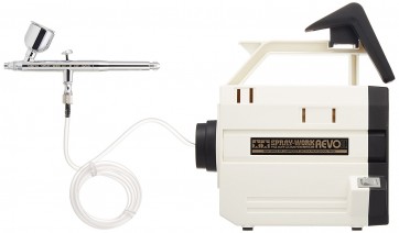 TAMIYA SW HG Compressor Revo 2 HG airbrush with 3, TAM74541, by TAMIYA