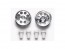 Tamiya Mini 4WD Grade Up Part Mini 4WD HG Aluminum Reversible Wheels for Low Profile Tires (2pcs), TAM71494, by TAMIYA