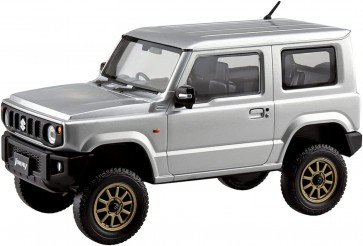 Aoshima 1/32 The Snap Kit No.8-SP4 Suzuki Jimny Custom Wheel (Silky Silver Metallic), AOS66812, by AOSHIMA