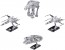 Bandai STAR WARS The Last Jedi 1/144 , 1/350 , 1/540 Clear Vehicle set , BAN89194, by BANDAI