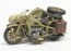 Tamiya 1/35 Military Miniature Series No.384 German KS600 Motorcycle & Sidecar, TAM53842, by TAMIYA