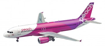 Hasegawa 1/200 Peach Aviation Airbus A320 plastic kit  , HAS07410, by HASEGAWA