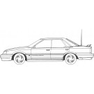 Fujimi 1/24 High Socar Series No.14 7th Skyline 4-Door H.T GTS (High Socar Version), FUJ47980, by FUJIMI