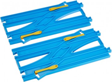 TAKARA TOMY PLA-RAIL R-24 DOUBLE TRACK CROSSING POINT RAIL  , TAK59089, by TAKARA TOMY