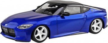 Aoshima 1/32 Raku-Pla Snap Kit No.17CU-SB Nissan RZ34 Fairlady Z Custom Wheel (Seiran Blue), AOS00056, by AOSHIMA