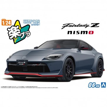 Aoshima 1/24 Raku-Pla Snap Car No.06-NG RZ34 FairladyZ NISMO 2024 NISMO Stealth Gray, AOS68380, by AOSHIMA