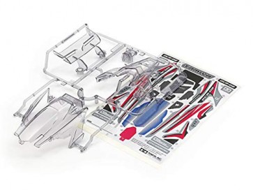 Tamiya DCR-02 BODY PARTS SET (LIGHT SMOKE) (MINI 4WD LTD.)  , TAM54902, by TAMIYA