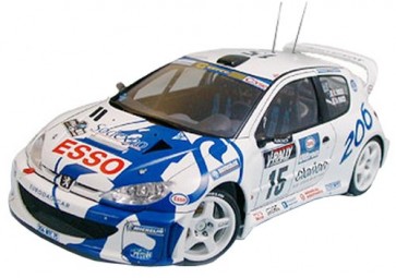 Tamiya 1/24 Sports Car Series PEUGEOT 206 WRC 1999 "TOUR DE CORSE"  , TAM93154, by TAMIYA