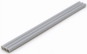 Wave Material series Plastic pipe 【gray】 thin type outer 8.0 mm 3 pieces OM226 , WAV22261, by WAVE