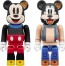 Medicom Toy BE@RBRICK Mickey Mouse & Goofy (Lonesome Ghosts Ver.) 2Pcs Set, MED16537, by MEDICOM TOY