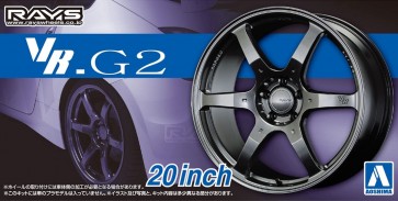 Aoshima 1/24 Volk Racing VR.G 2 20 inches  (4 wheels & tires), AOS55175, by AOSHIMA