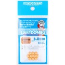 HI Q PARTS Lumi Dome 2 Fluorescent Orange 6.0mm (10pcs.), HIQ79587, by HI Q PARTS