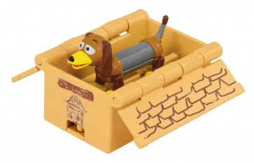 TAKARA TOMY Dream Tomica Ride On Toy Story TS-08 Slinky Dog & Cardboard Toy Box  , TAK75000, by TAKARA TOMY
