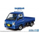 Aoshima 1/24 The Model Car No.4 SUBARU TT2 SAMBAR TRUCK WR BLUE LIMITED '11  , AOS58282, by AOSHIMA